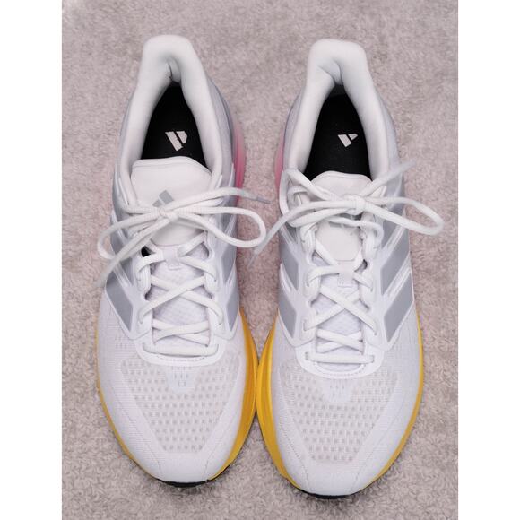Adidas Ultrarun 5 White Pink Yellow Running Shoes Sneakers Mens Size 11 IE8791 main image 9